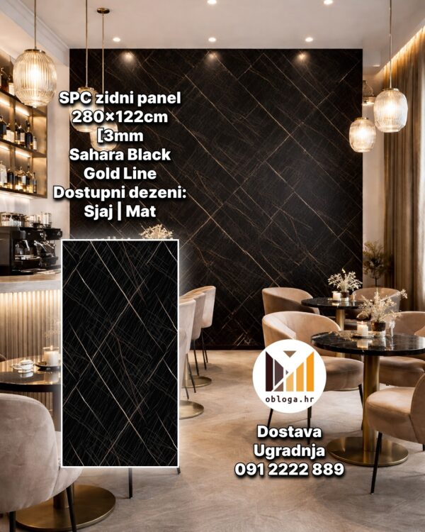 Sahara Black Gold Line | Dezen: Sjaj / Mat