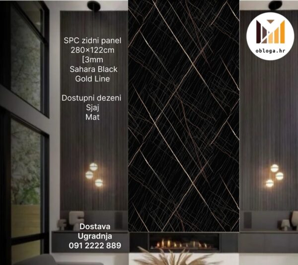 Sahara Black Gold Line | Dezen: Sjaj / Mat