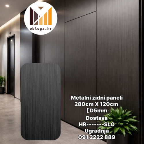 Black- Metalni zidni paneli