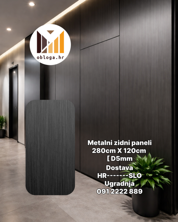 Black- Metalni zidni paneli