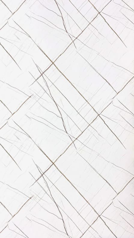 sahara white matte gold line single